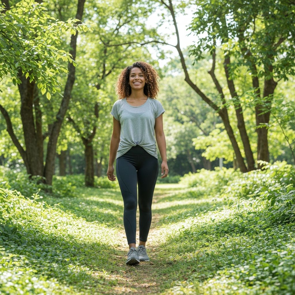 Person walking in nature