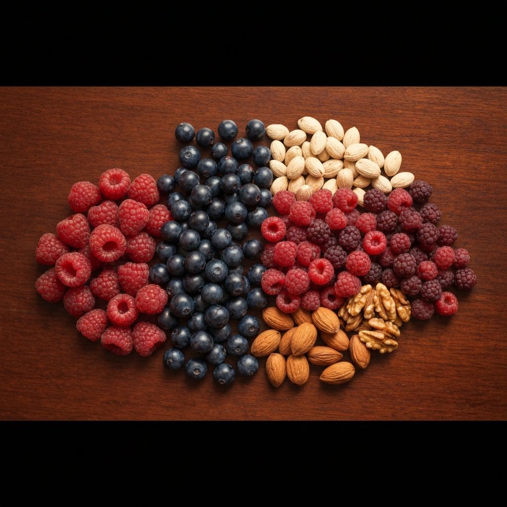 Berries and nuts arrangement